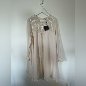 ASOS Curve light pink/cream dress size 18